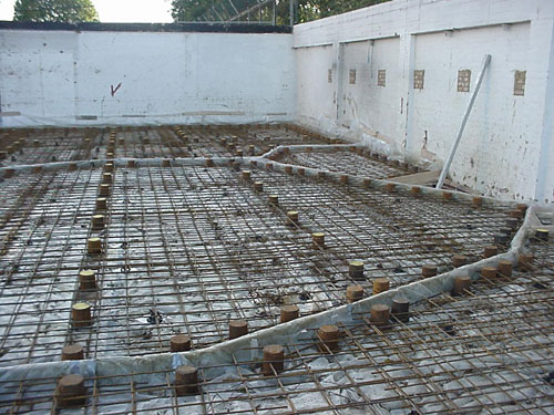 Floating Floor layout prior to concrete pour