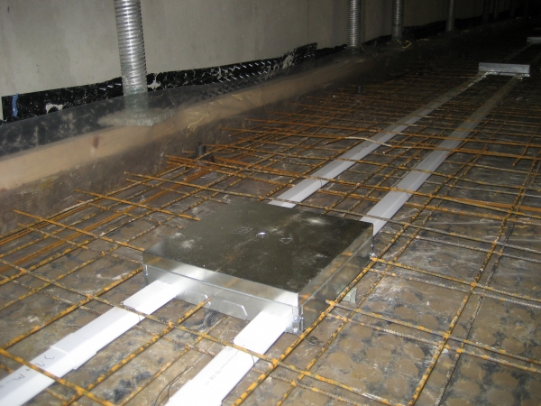 Electrical Floor box cast in slab