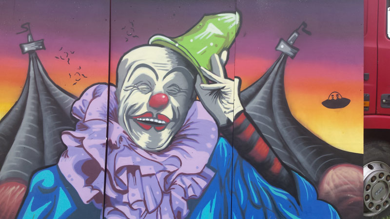 Revolting Mass / MAS - The Big Malarkey Circus Graffiti